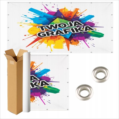 BANER REKLAMOWY PERSONALIZOWANY TWOJA GRAFIKA DOWOLNY WZÓR 100X200cm