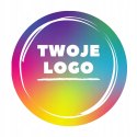 NAKLEJKI Z LOGO grafika reklamowe etykiety firmowe- FOLIOWE WODOODPORNE