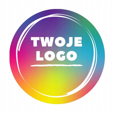 NAKLEJKI Z LOGO grafika reklamowe etykiety firmowe- FOLIOWE WODOODPORNE