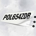 NUMERY REJESTRACYJNE WODOODPORNE UV skuter na łódkę łódź jacht motorówkę
