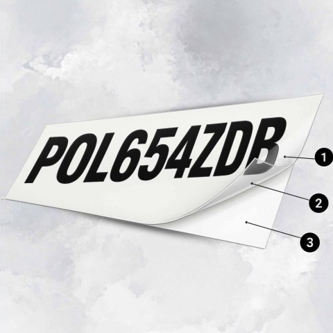 NUMERY REJESTRACYJNE WODOODPORNE UV skuter na łódkę łódź jacht motorówkę