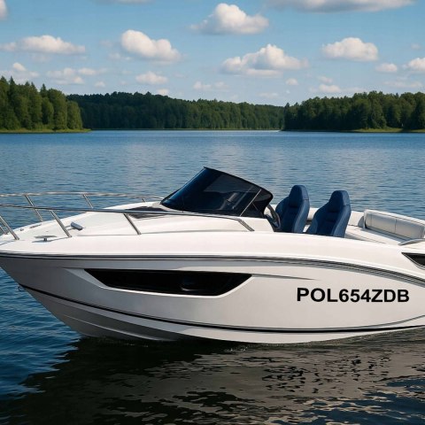 NUMERY REJESTRACYJNE WODOODPORNE UV skuter na łódkę łódź jacht motorówkę