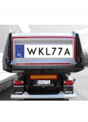 Naklejka REJESTRACJA NA NACZEPĘ WYWROTKĘ KIPER TIR MOCNA FOLIA PEŁNY DRUK