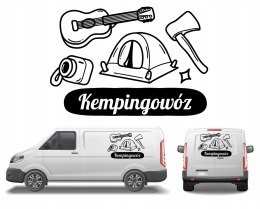 Naklejka na Kamper Samochód Kemping Bus Przyczepę Kempingowóz GÓRY