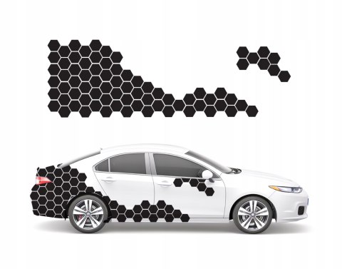 Naklejka na Samochód Kamper Przyczepę Kemping Bus Plaster Miodu 250 x 73 cm