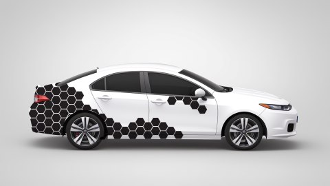 Naklejka na Samochód Kamper Przyczepę Kemping Bus Plaster Miodu 250 x 73 cm