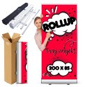 Rollup reklamowy 85x200 cm - stojak + wydruk baner reklamowy