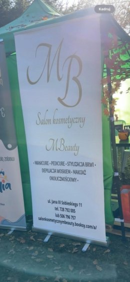 Rollup reklamowy 85x200 cm - stojak + wydruk baner reklamowy