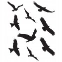 Zestaw samoprzylepnych naklejek na szybę odstraszających ptaki 9 sztuk