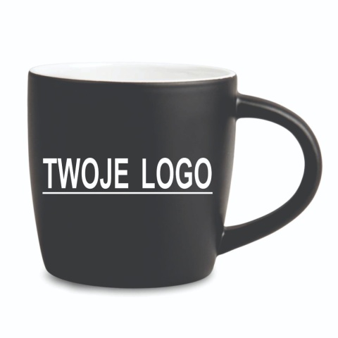 Kubek z grawerem logo firmowe kolor matowy
